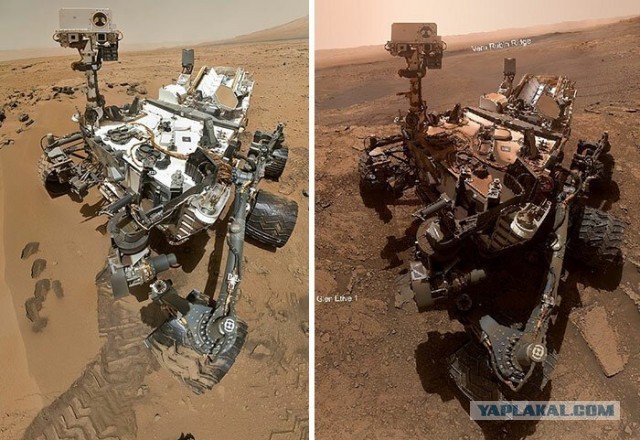 Лучшие фото с марсохода Curiosity