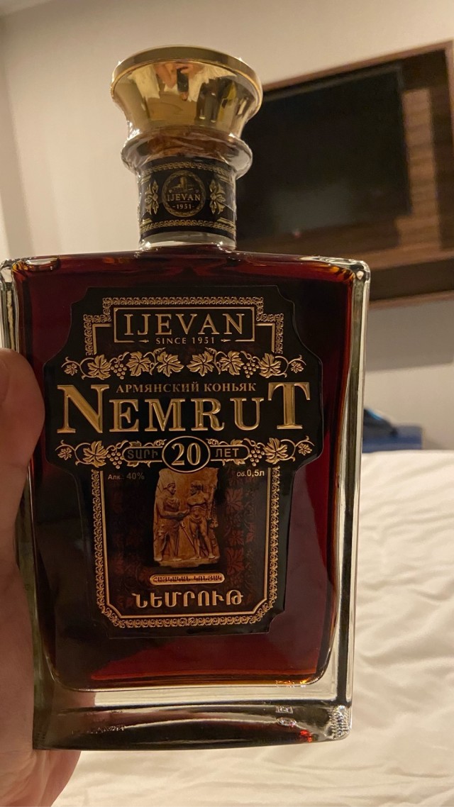 Угостили коньяком