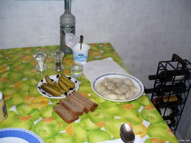 Мужик и его НГ меню.