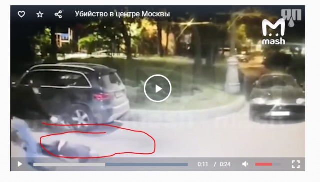 Видео заказного убийства в Москве