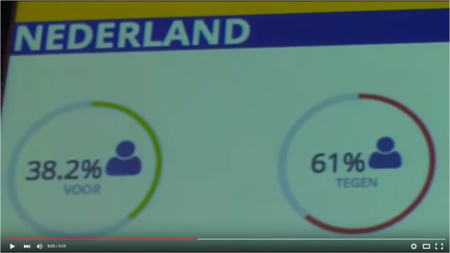 Голландцы отпраздновали итоги референдума об отказе Украине в ЕС