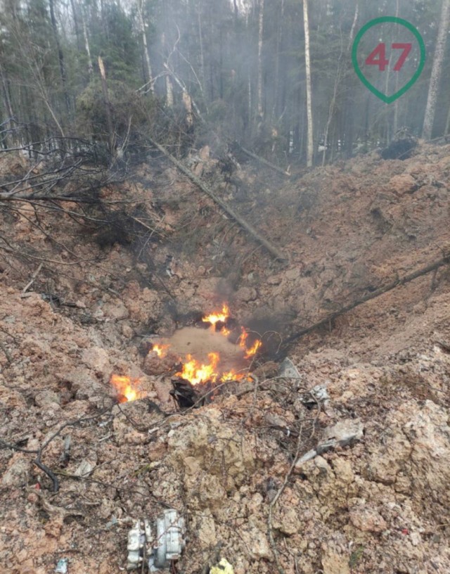 Истребитель МиГ-31 потерпел аварию в Ленинградской области