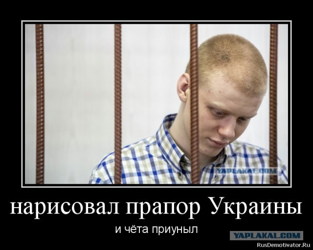 2 года и 3 месяца за флаг Украины.