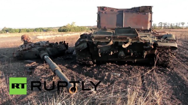 Бронетанковый апокалипсис. Подбитые танки вооружённых сил Новороссии