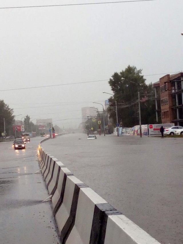 А Красноярск "утонул" опять