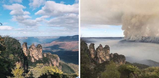 Австралия до и после пожара