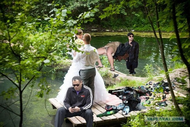 Романтический фон на свадебном фото