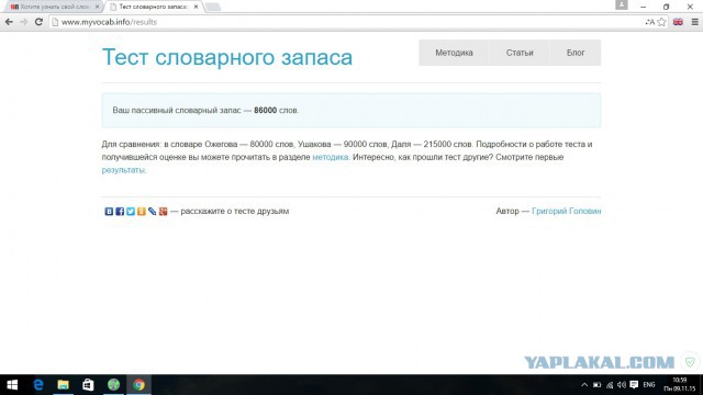 Хотите узнать свой словарный запас?
