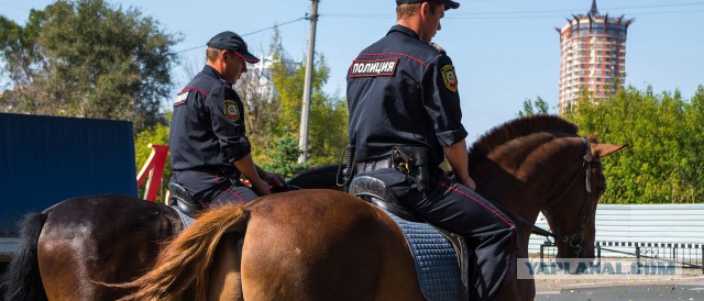 Российская женщина-полицейский на коне запала в душу японцам