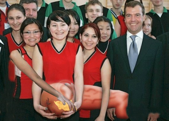 Фотожаба: Медведев и спорт