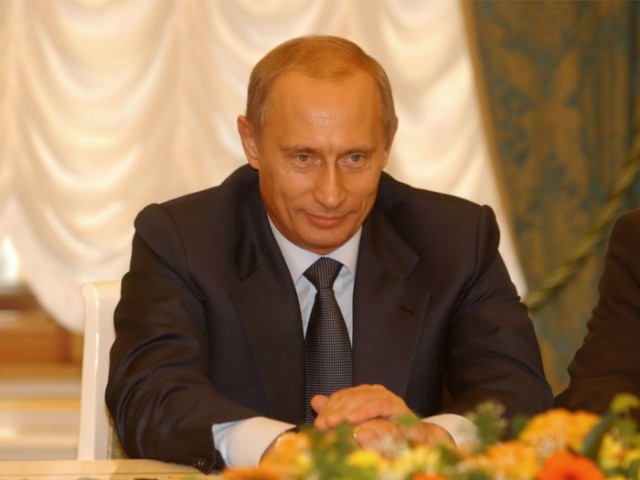 На Крещатике нашли собаку похожую на Путина