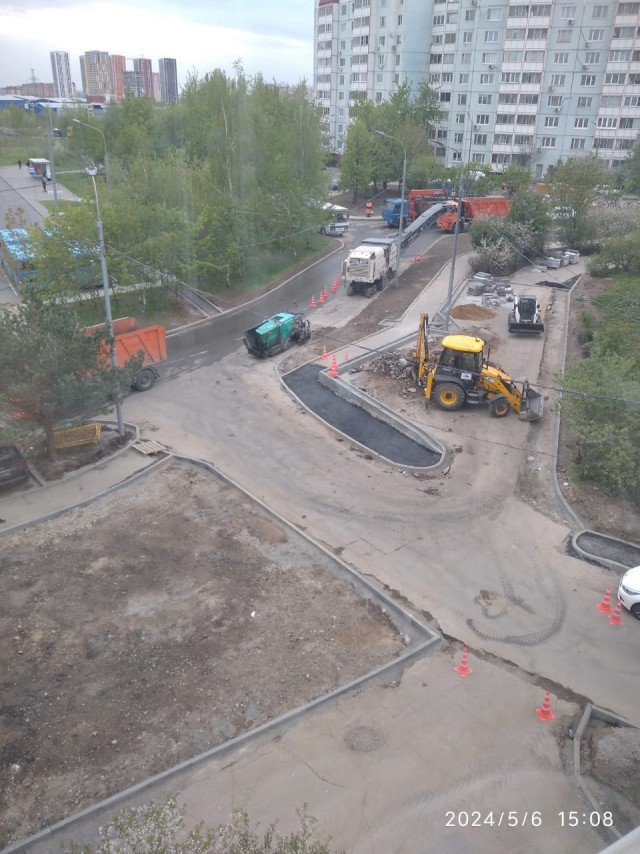 Замена зимних бордюров.