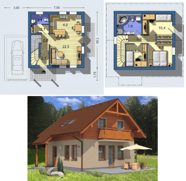 Дом для холостяка за 2 805 000 ₽ из арболита