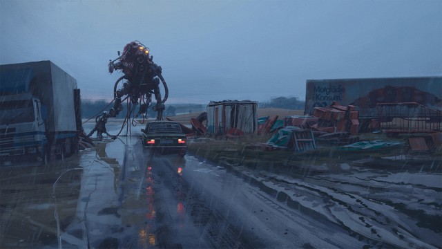 Альтернативное развитие мира от Саймона Сталенхага (Simon Stalenhag)