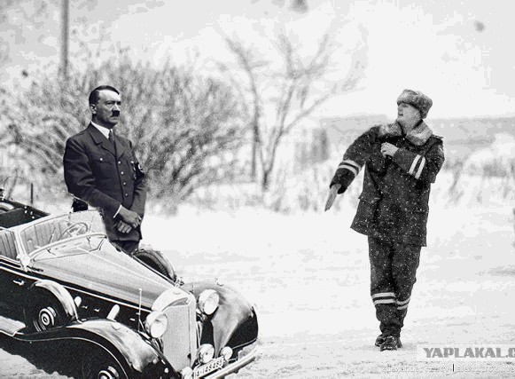Фотожаба: полицейский в снегу