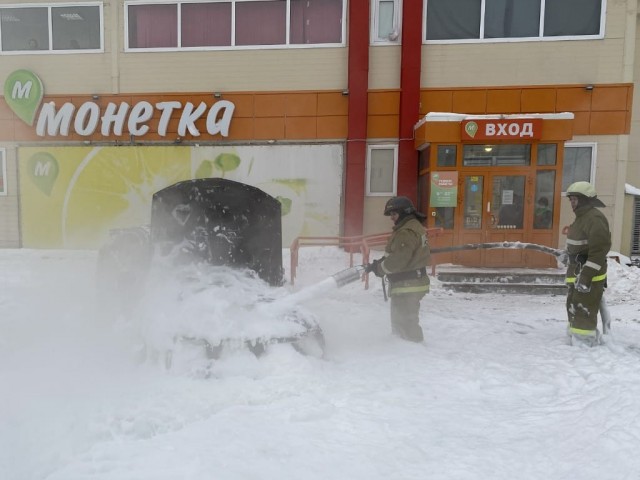 Автолюбитель хотел разогреть свое авто