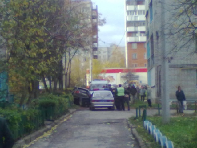 Ауди против столба