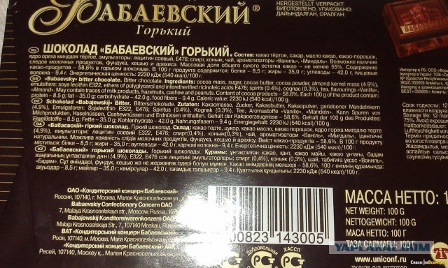 Покупаете Бабаевский? А стоит ли? И что не так с этим шоколадом