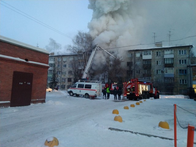 Взрыв газа в Новосибирске