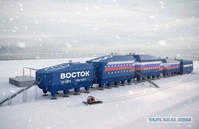 Антарктическая станция Восток. Фото строительства на заводе