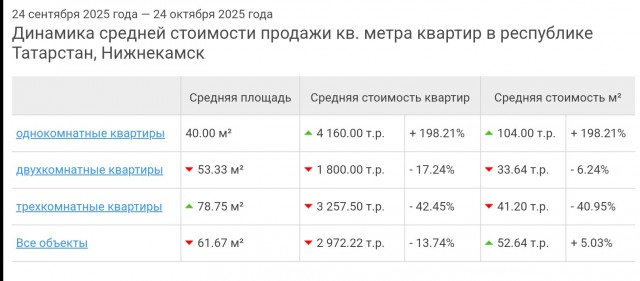 Норматив стоимости «квадрата» жилья для молодых семей в Нижнекамске