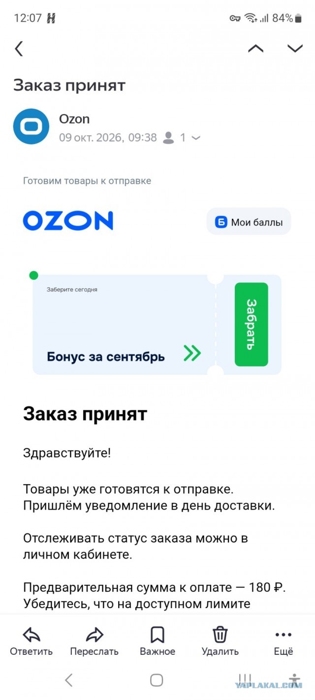 Опять ОЗОН