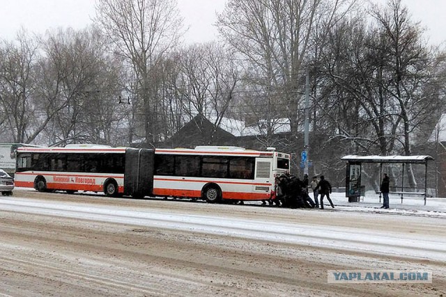 Как я ночью на трассе автобус толкал