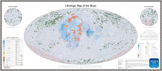Китай опубликовал первый в мире набор геологических карт Луны