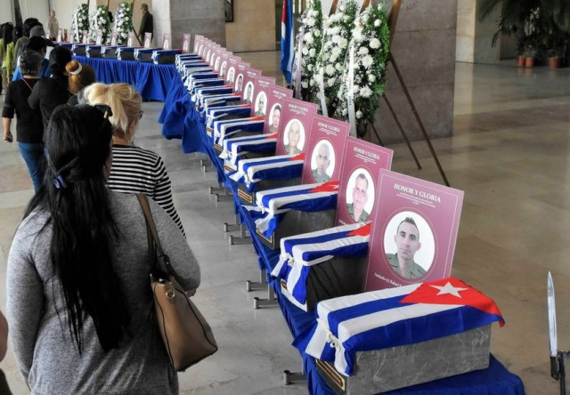 Куба прощается со своими героями, погибшими в Венесуэле