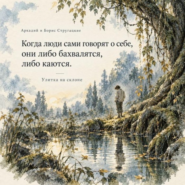 Цитаты Стругацких в акварели