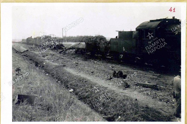 Результат работы нашей авиации (июнь 1944)