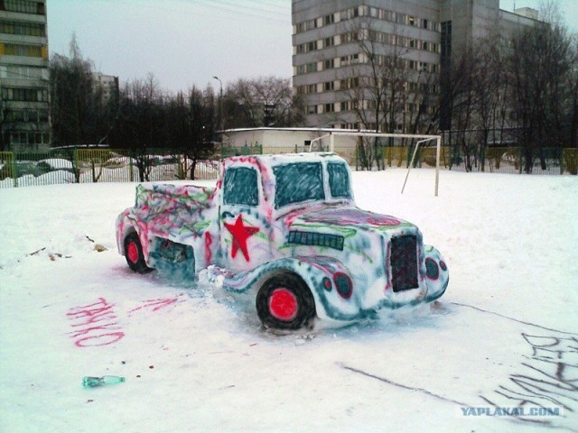 Транспорт для снеговика