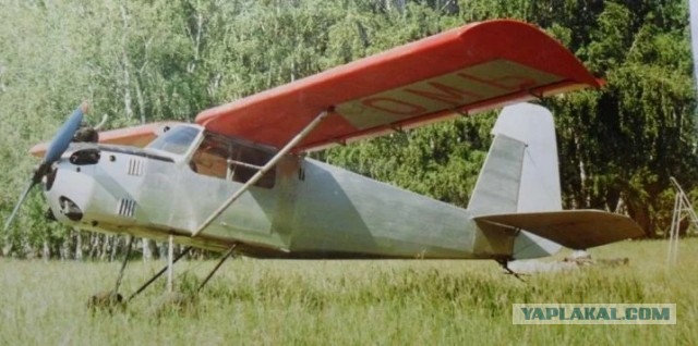Одноместный самолет "Муха" с автомобильным двигателем