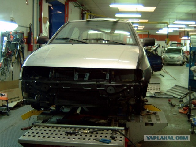 Ремонт автомобиля со сложным перекосом.