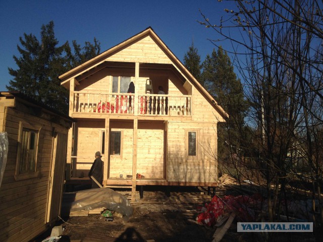 Неожиданное строительство дачи