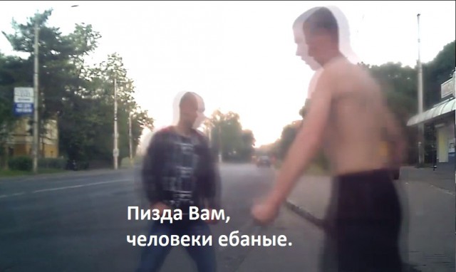 Драка возле магазина в Калининграде