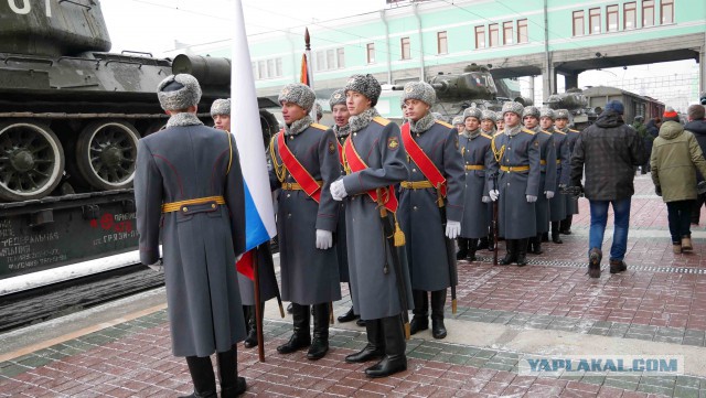 Эшелон Т-34 прибыл в Новосибирск!