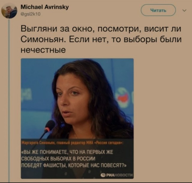 Симоньян дала совет комментаторам и напомнила про статью о ложном доносе