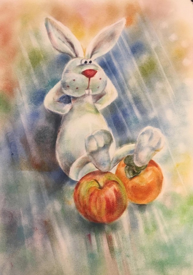 Продолжение моих работ в технике "сухая кисть"(2)