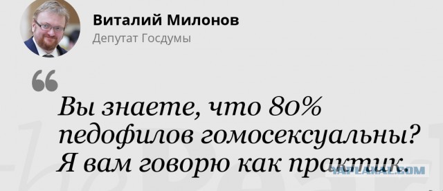 Милонов назвал анимешников ненормальными