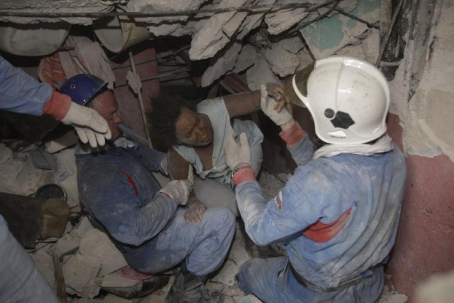 Российские мчсники на Гаити