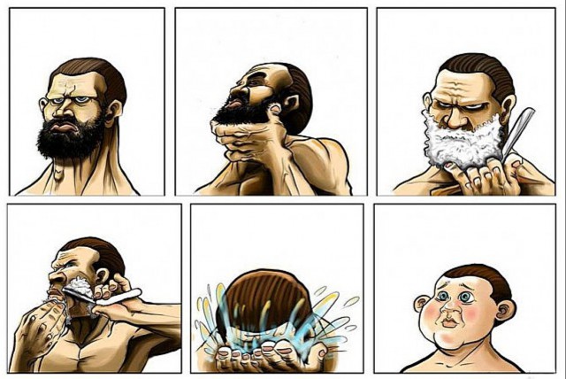 Без усов и бороды
