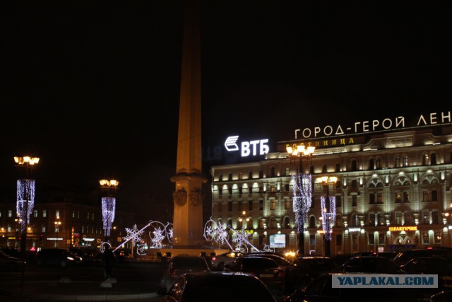 Новогодние огни Питера 2016
