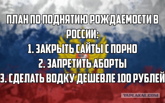 План по поднятию демографии в стране