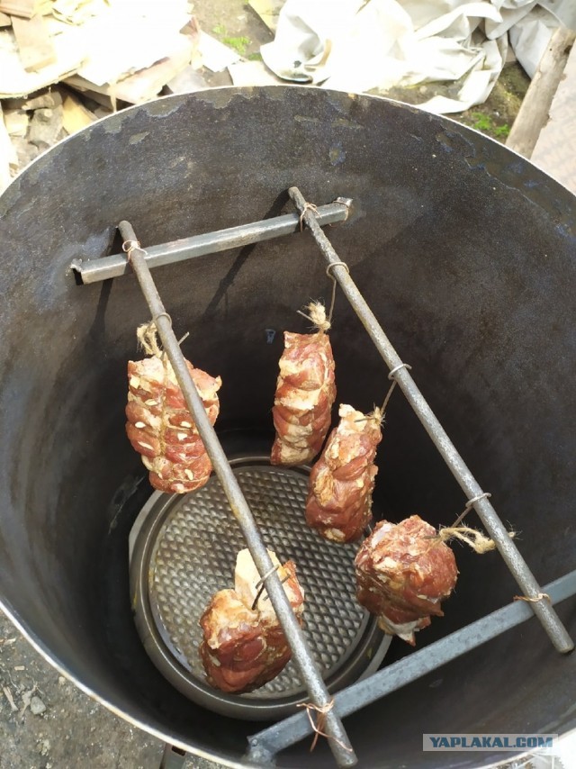 Копчение мяса.