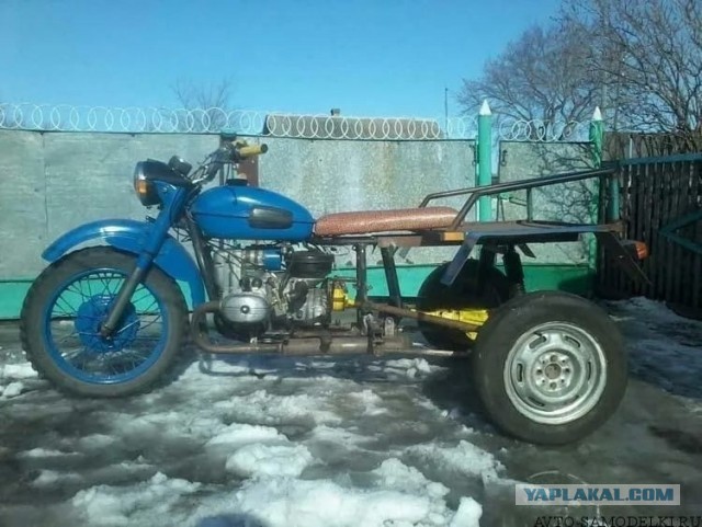 Полиция накажет подростка, собравшего самодельный мотоцикл и катавшего на нем друга