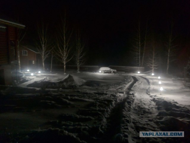 Снег и мороз в деревне