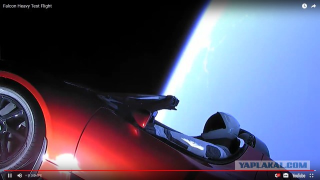 Запуск Falcon Heavy к Марсу от SpaceX