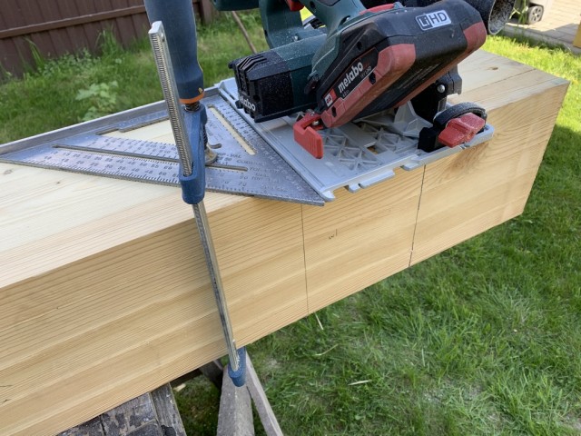 Навес для авто из бруса своими руками