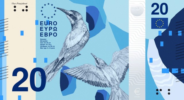 Предполагаемый дизайн новых банкнот еврозоны